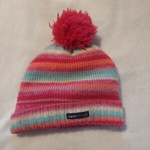 Swiss Tech Pink Red Knit Hat Collection